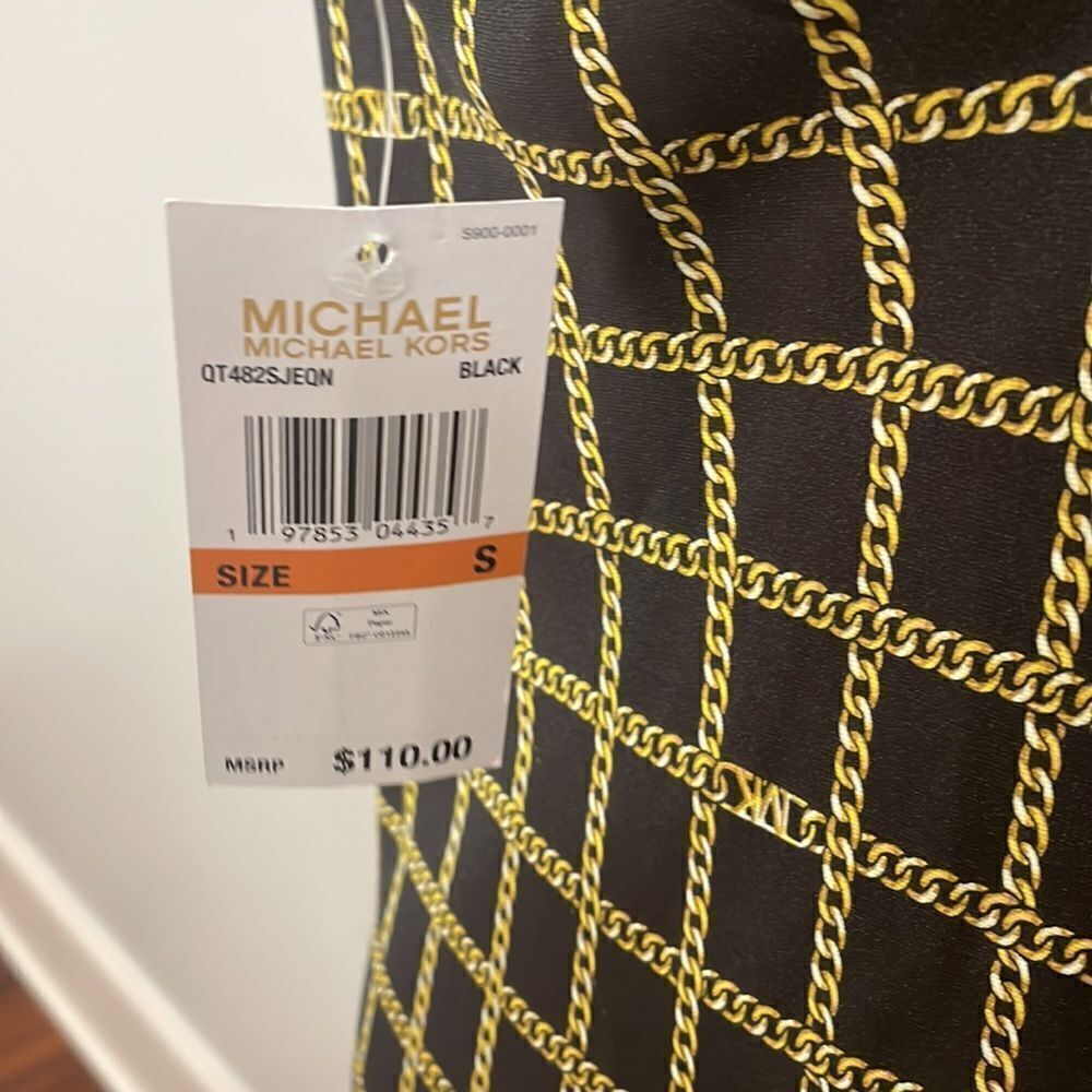 Michael Kors New Cowl Neck Sleeveless Dress MIDI Size Small - Picture 4 of 4